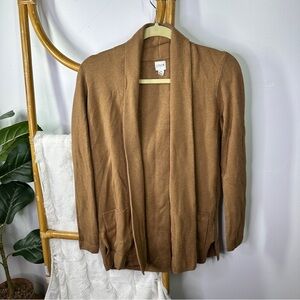 J.Crew Brown Tan Cardigan Sweater sz XS